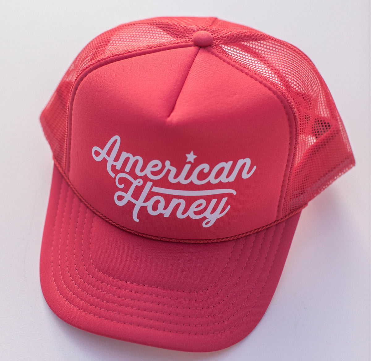 American Honey Trucker Hat- Red